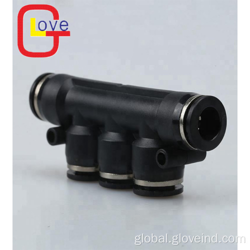  Pneumatic Quick Connector PK type Plastic 5 way pneumatic fitting connector Manufactory